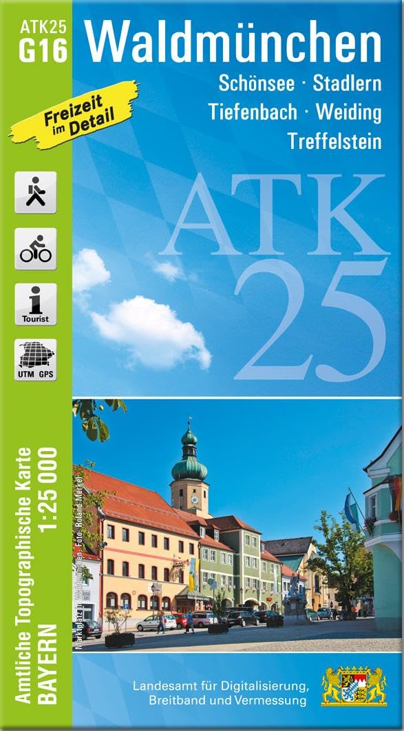 ATK25-G16 Waldmünchen (Amtliche Topographische Karte 1:25000) Leisure, Home & Garden