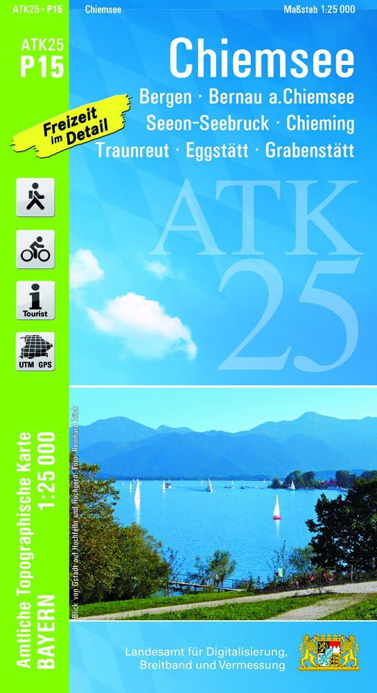 ATK25-P15 Chiemsee (Amtliche Topographische Karte 1:25000) Leisure, Home & Garden