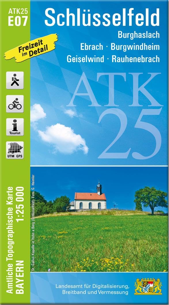 ATK25-E07 Schlüsselfeld (Amtliche Topographische Karte 1:25000) Leisure, Home & Garden