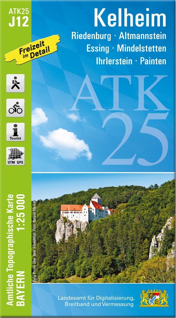 ATK25-J12 Kelheim (Amtliche Topographische Karte 1:25000) Leisure, Home & Garden