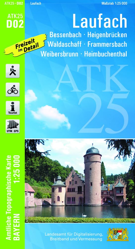 ATK25-D02 Laufach (Amtliche Topographische Karte 1:25000) Leisure, Home & Garden