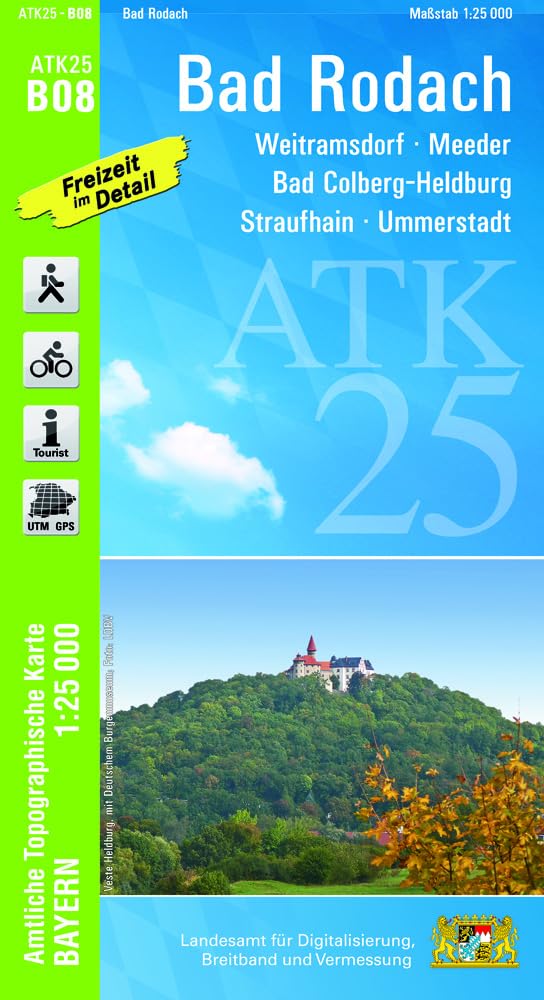 ATK25-B08 Bad Rodach (Amtliche Topographische Karte 1:25000) Leisure, Home & Garden