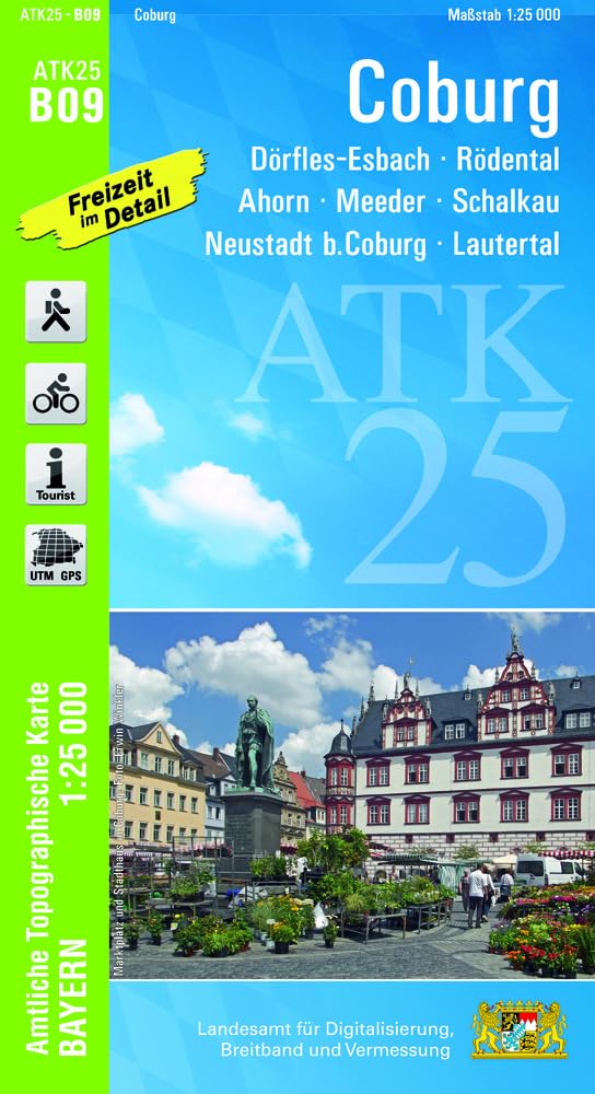 ATK25-B09 Coburg (Amtliche Topographische Karte 1:25000) Leisure, Home & Garden