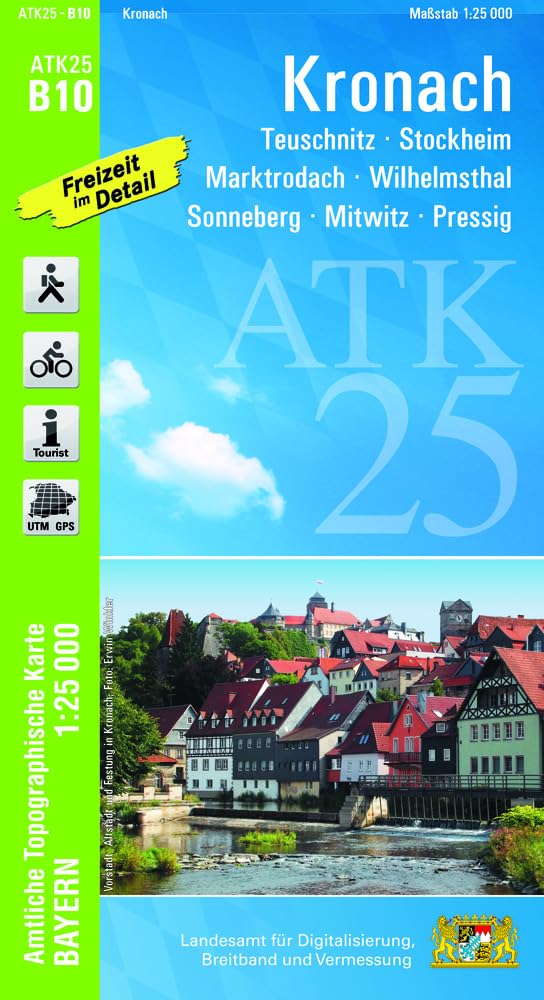 ATK25-B10 Kronach (Amtliche Topographische Karte 1:25000) Leisure, Home & Garden