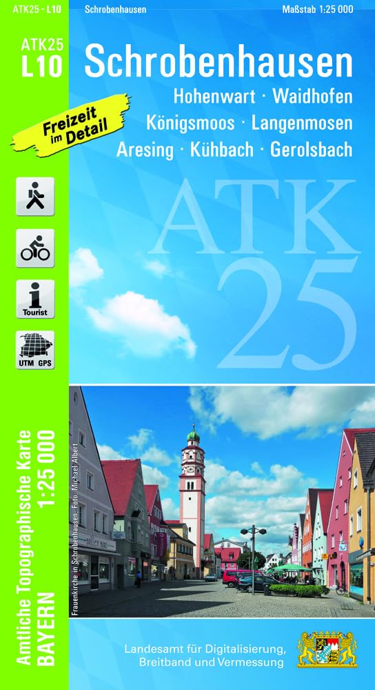ATK25-L10 Schrobenhausen (Amtliche Topographische Karte 1:25000) Leisure, Home & Garden