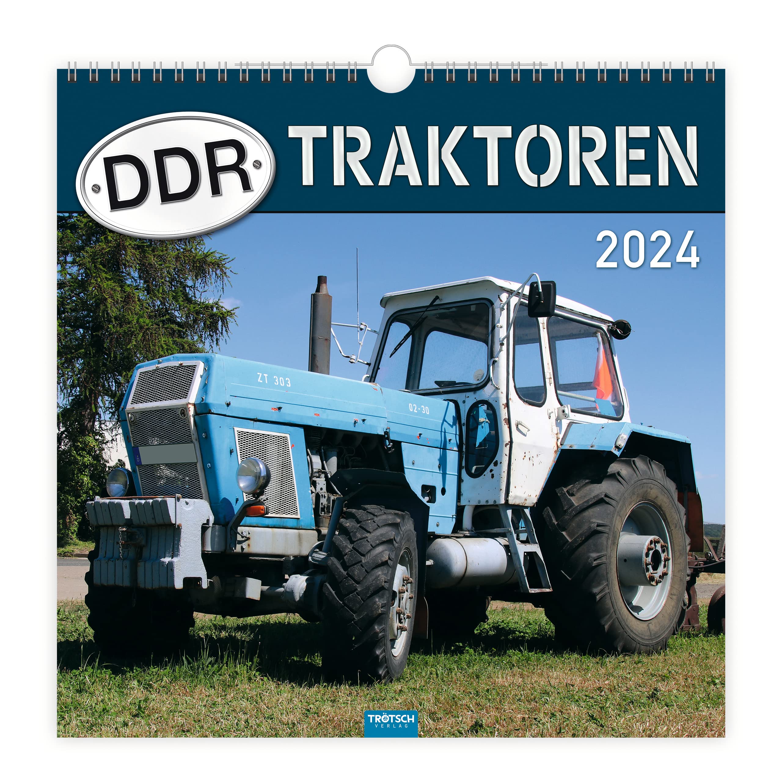 Trötsch Technikkalender DDR-Traktoren 2024: Wandkalender Technikkalender Leisure, Home & Garden