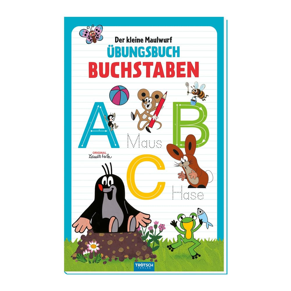 Trötsch Der kleine Maulwurf Übungsbuch Buchstaben: Übungsbuch Lernheft Vorschule Grundschule Study Guides