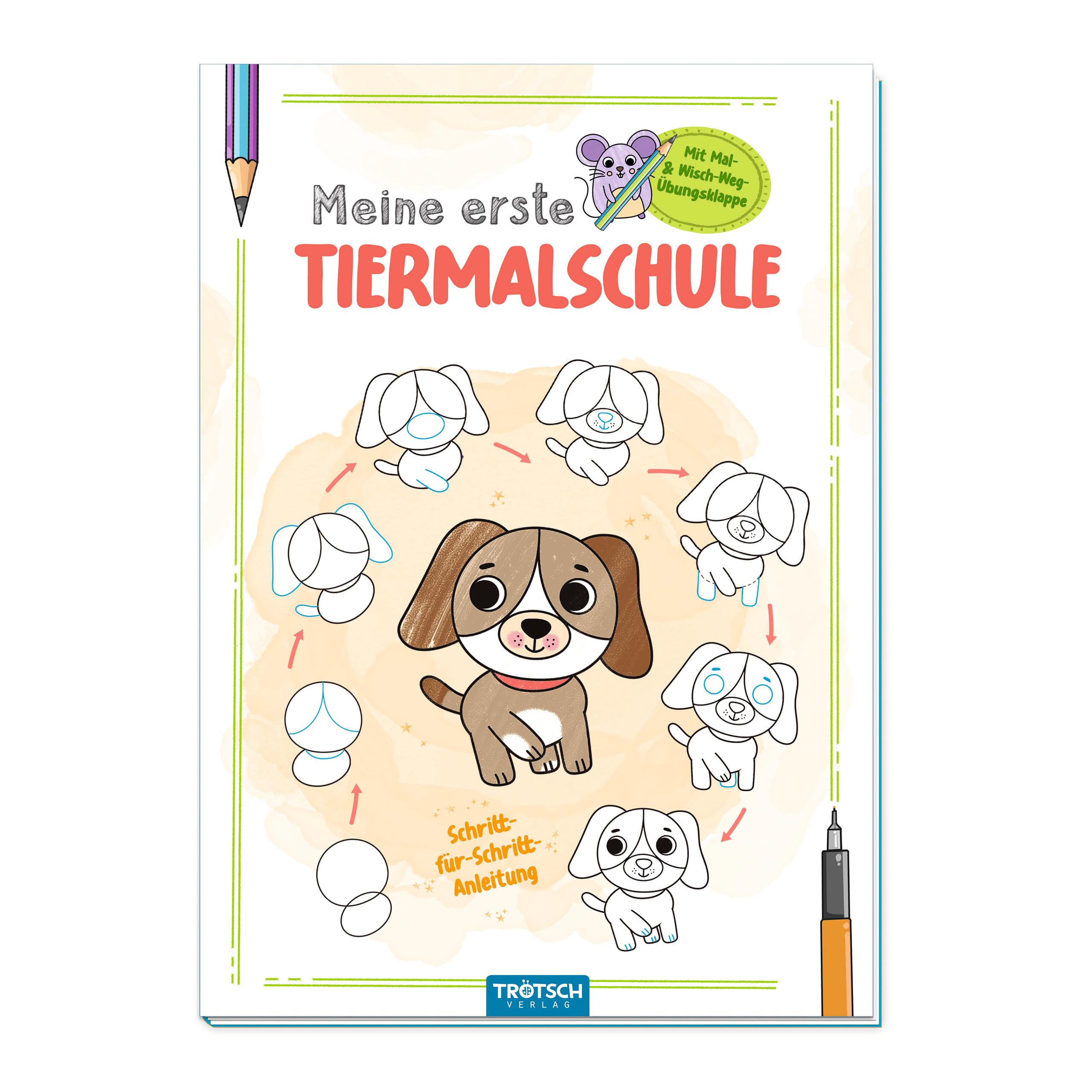Trötsch Malbuch Meine erste Tiermalschule Hund: Ausmalbuch Malbuch Zeichenbuch Leisure, Home & Garden