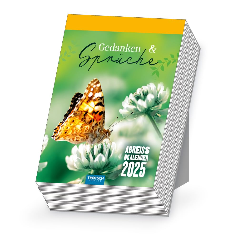 Trötsch Abreißkalender Gedanken und Sprüche 2025: Aufstellkalender Tischkalender Abreißkalender Leisure, Home & Garden