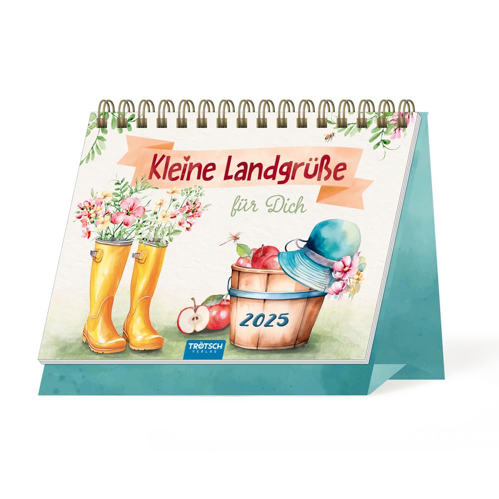 Trötsch Aufstellkalender Kleine Landgrüße 2025: Aufstellkalender Tischkalender Leisure, Home & Garden