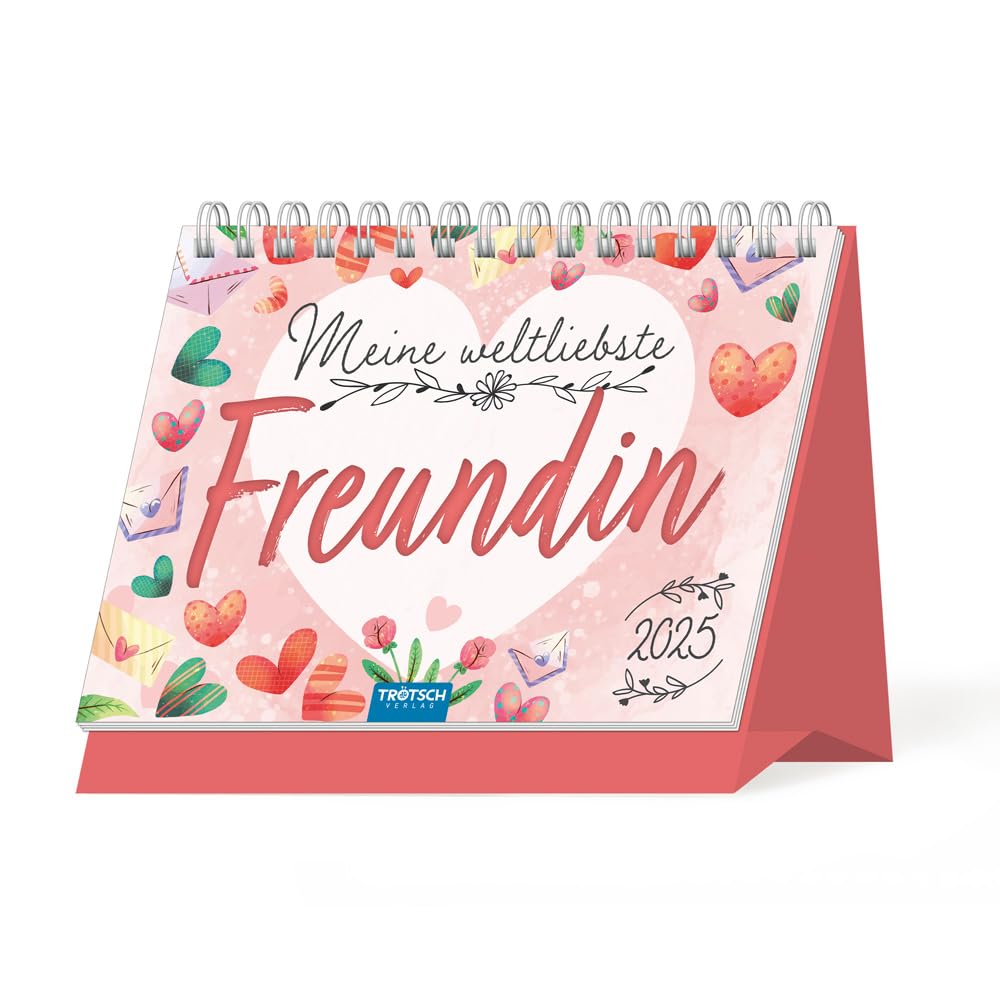 Trötsch Aufstellkalender Meine weltliebste Freundin 2025: Aufstellkalender Tischkalender Leisure, Home & Garden