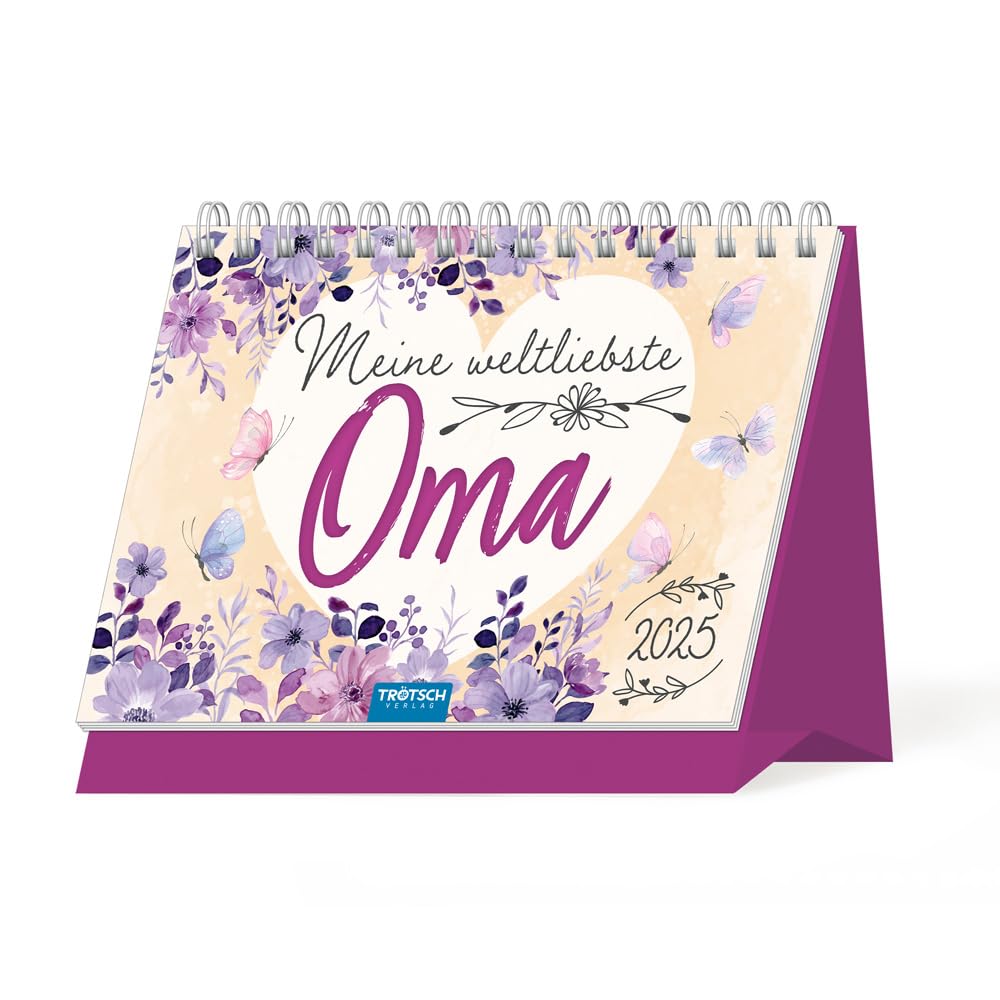 Trötsch Aufstellkalender Meine weltliebste Oma 2025: Aufstellkalender Tischkalender book