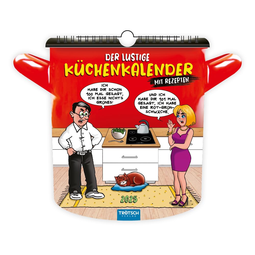 Trötsch Formkalender Der lustige Küchenkalender 2025: Formkalender Geschenkkalender Kalender für die Küche Leisure, Home & Garden