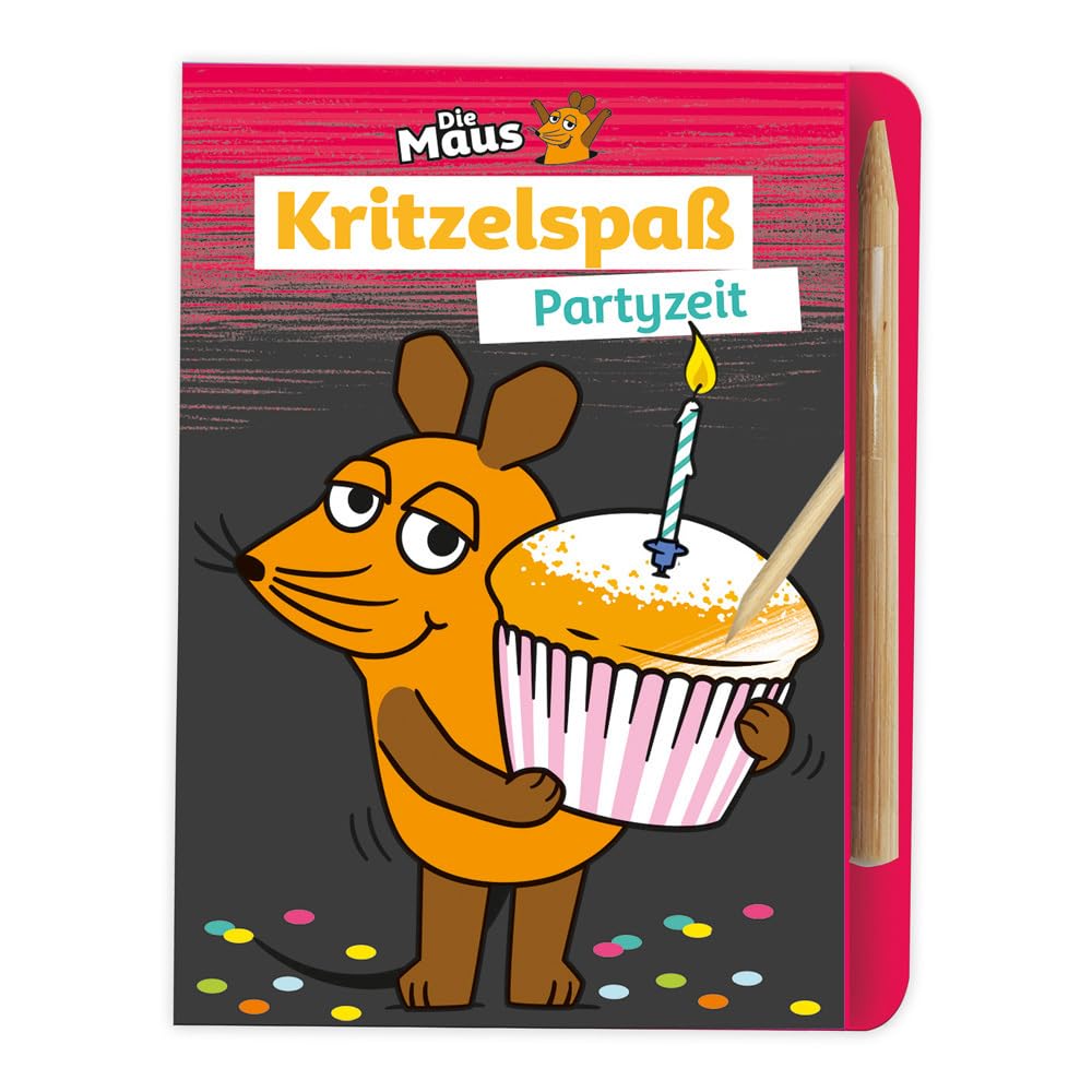 Trötsch Die Maus Mini-Kratzblock Kritzelspaß Partyzeit: Ausmalbuch Kratzbuch Kratzbilder Tiptoi & Games