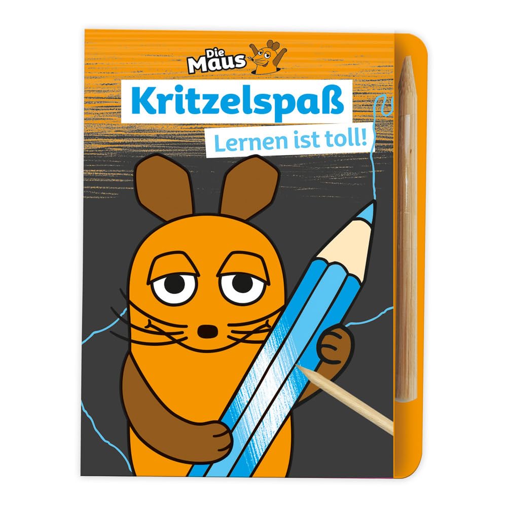 Trötsch Die Maus Mini-Kratzblock Kritzelspaß Lernen ist toll: Ausmalbuch Kratzbuch Kratzbilder Tiptoi & Games