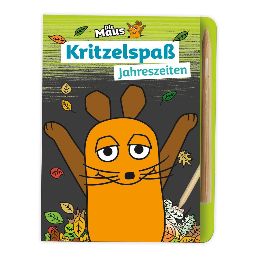 Trötsch Die Maus Mini-Kratzblock Kritzelspaß Jahreszeiten: Ausmalbuch Kratzbuch Kratzbilder Tiptoi & Games