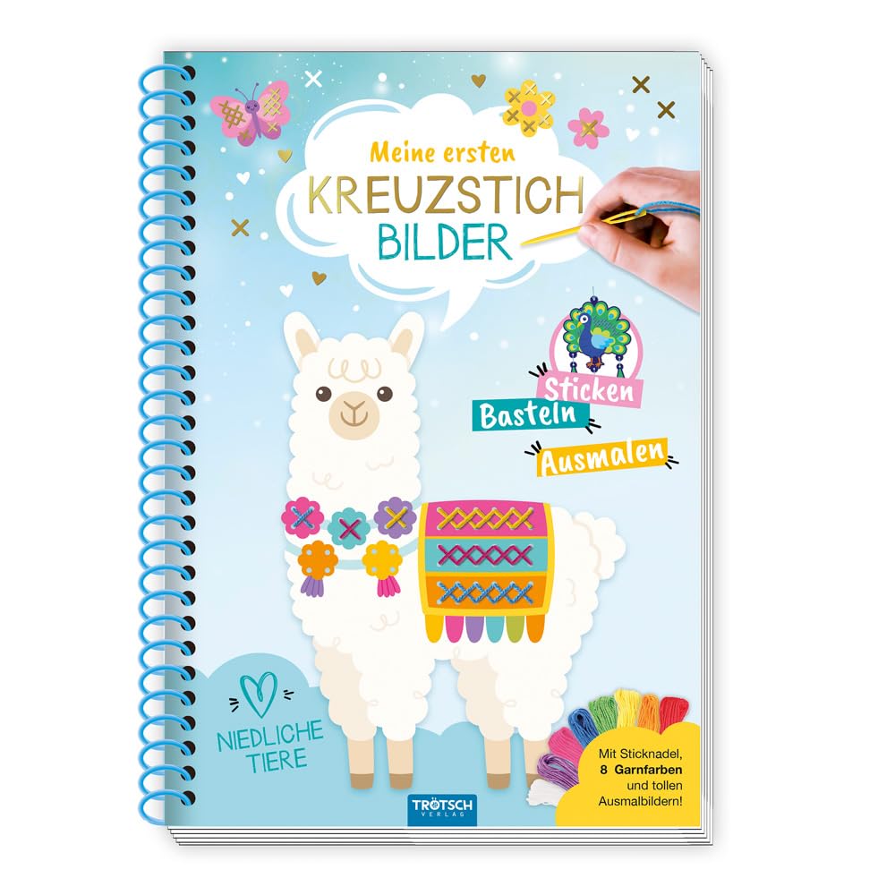 Trötsch Bastelbuch Beschäftigungsbuch Meine ersten Kreuzstichbilder Niedliche Tiere: Beschäftigungsbuch Entdeckerbuch Non-fiction