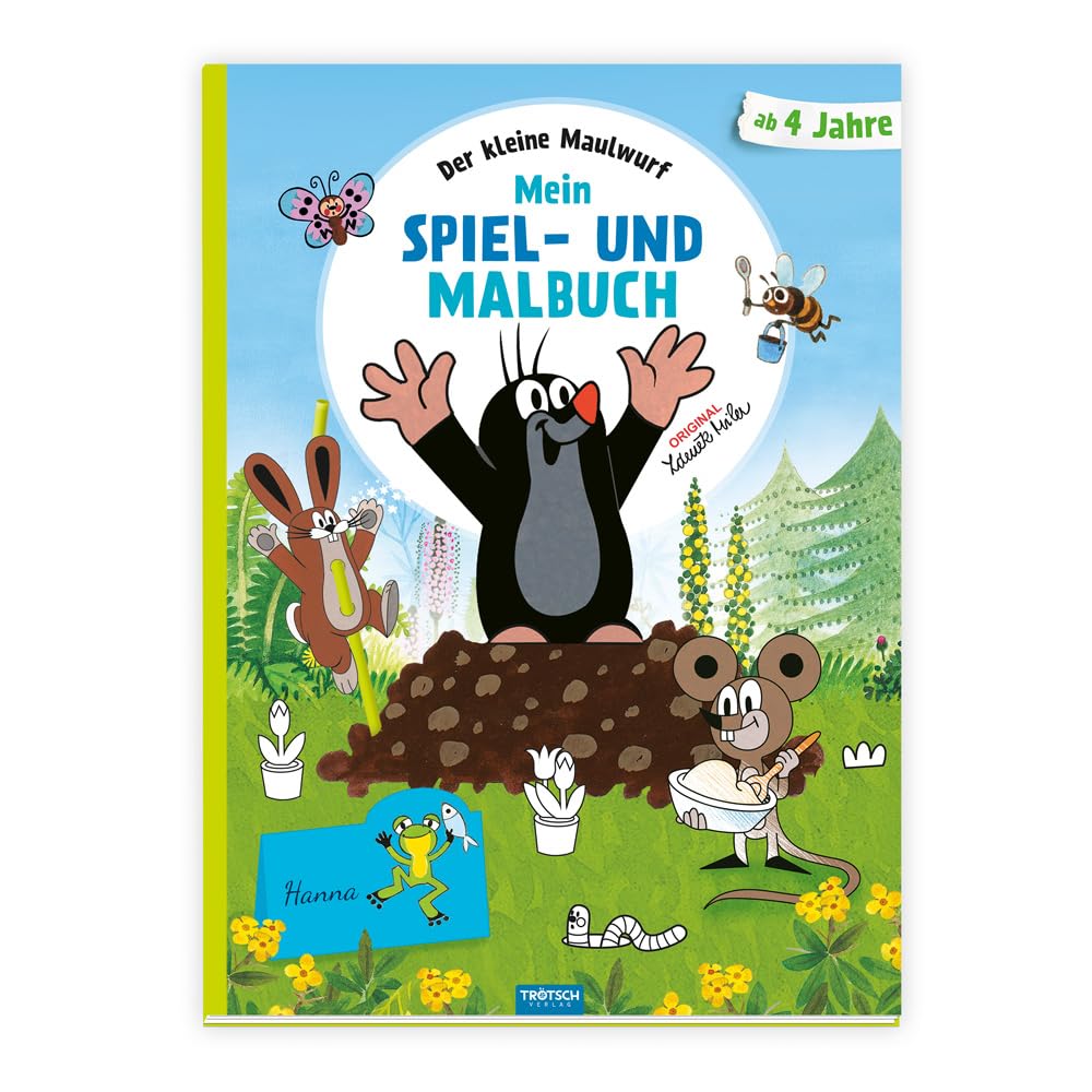 Trötsch Der kleine Maulwurf Mein Spiel- und Malbuch: Malbuch Beschäftigungsbuch Ausmalbuch Spielbuch Kinderbuch Tiptoi & Games