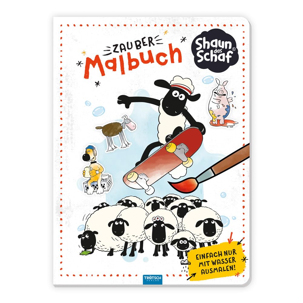 Trötsch Shaun das Schaf Zaubermalbuch: Malbuch Ausmalbuch Non-fiction