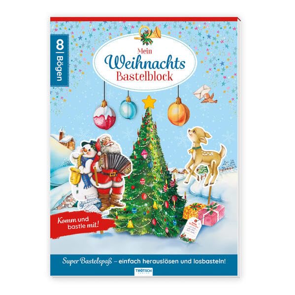TRÖTSCH - Weihnachts-Bastelblock | Ab 4 Jahren: Beschäftigungsblock Bastelspass Non-fiction