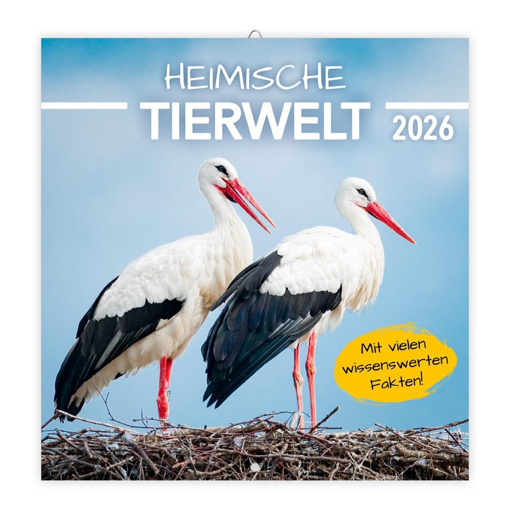 Trötsch Broschürenkalender Heimische Tierwelt 2026: Wandplaner Lifestyle