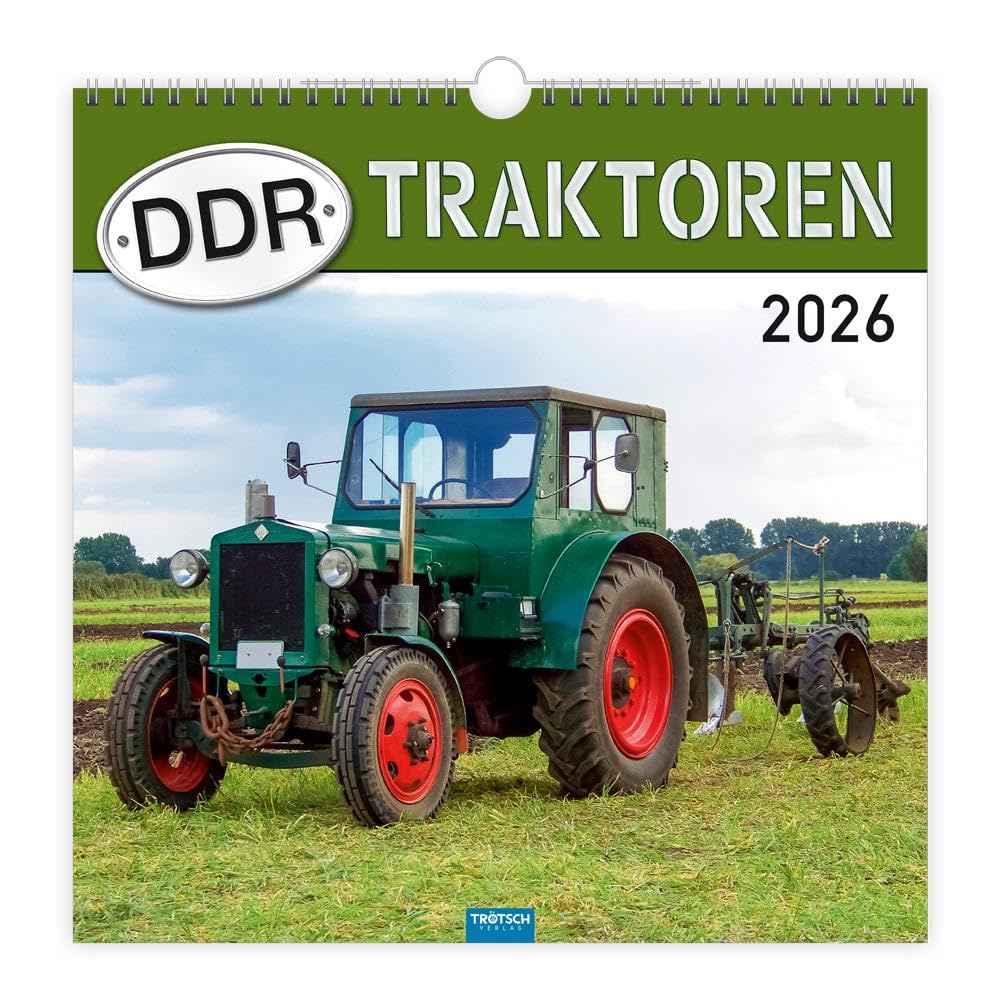 Trötsch Technikkalender DDR-Traktoren 2026: Wandkalender Technikkalender Leisure, Home & Garden
