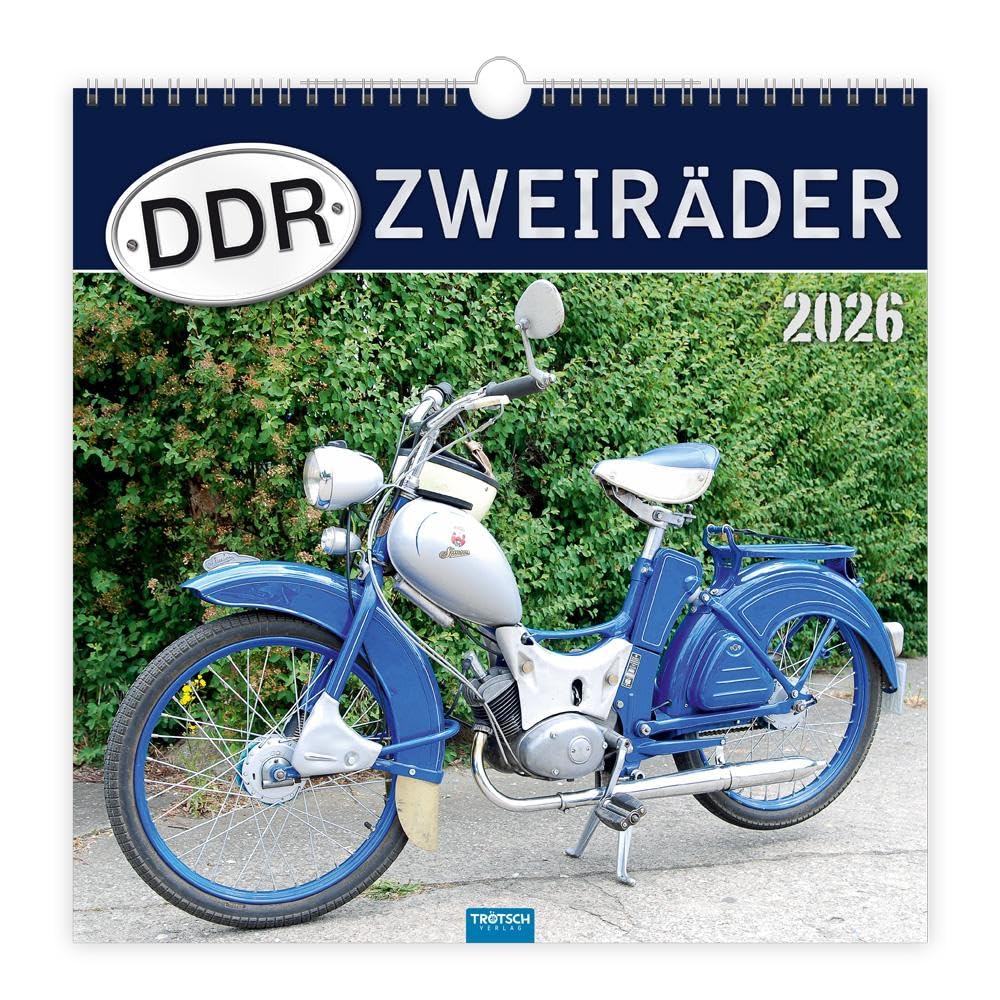 Trötsch Technikkalender DDR-Zweiräder 2026: Wandkalender Technikkalender Leisure, Home & Garden