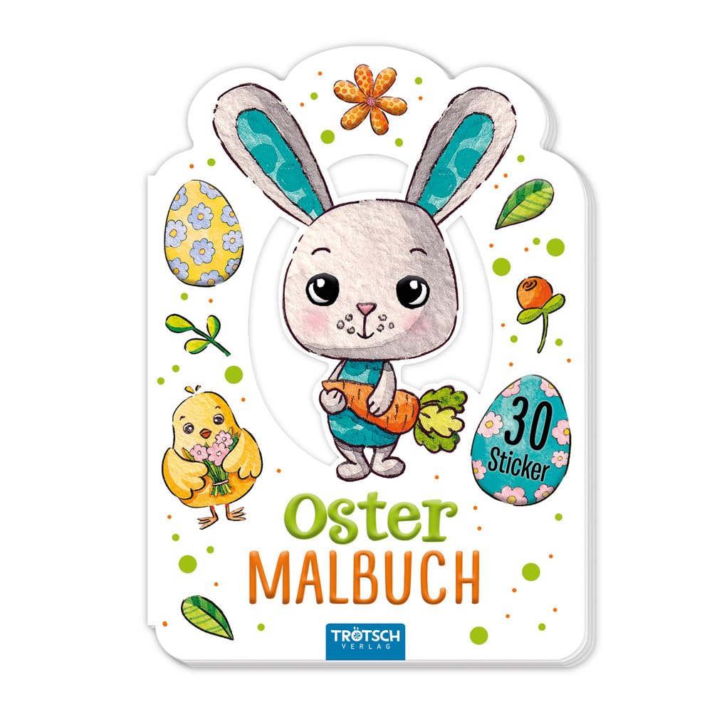 Trötsch Malbuch Ostern Mini-Ostermalbuch mit Stickern: Stickermalbuch Malbuch Children's books