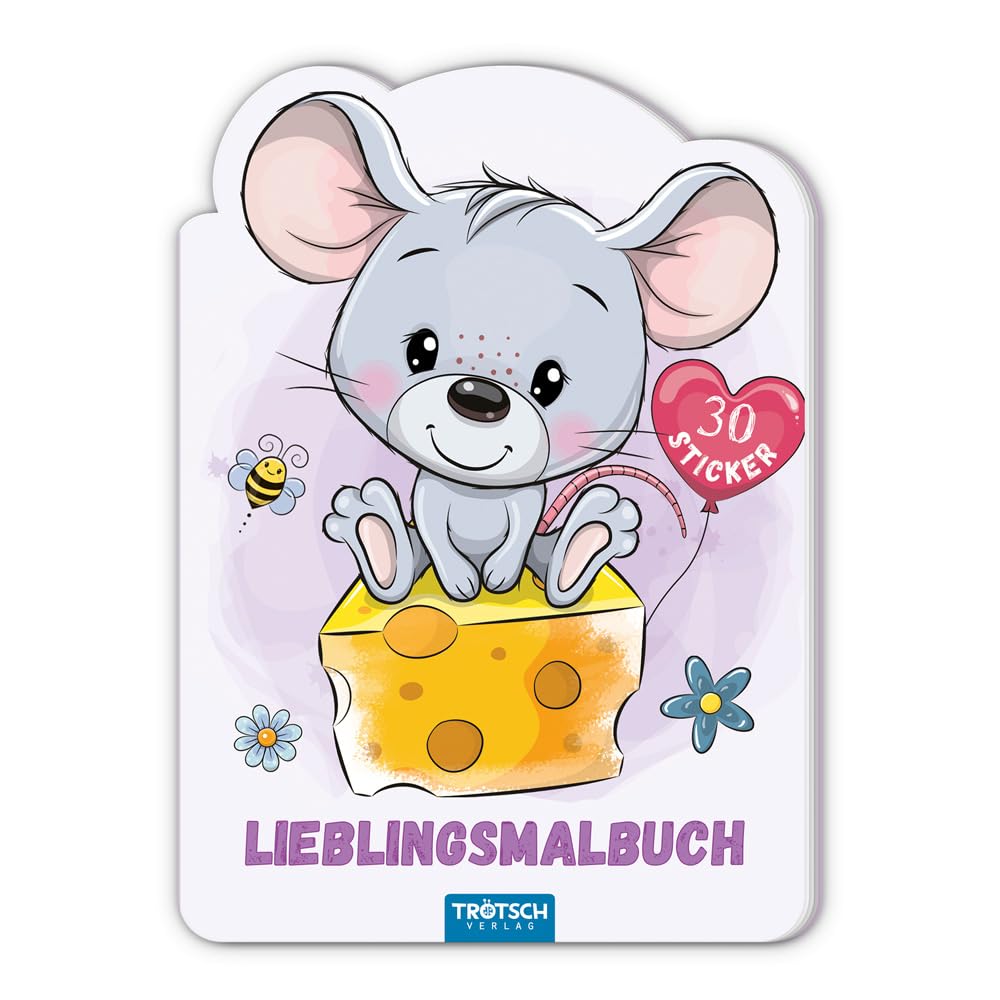 Trötsch Malbuch Lieblingsmalbuch: Malbuch Beschäftigungsbuch Ausmalbuch Stickerbuch (Ab 3 Jahren) Children's books