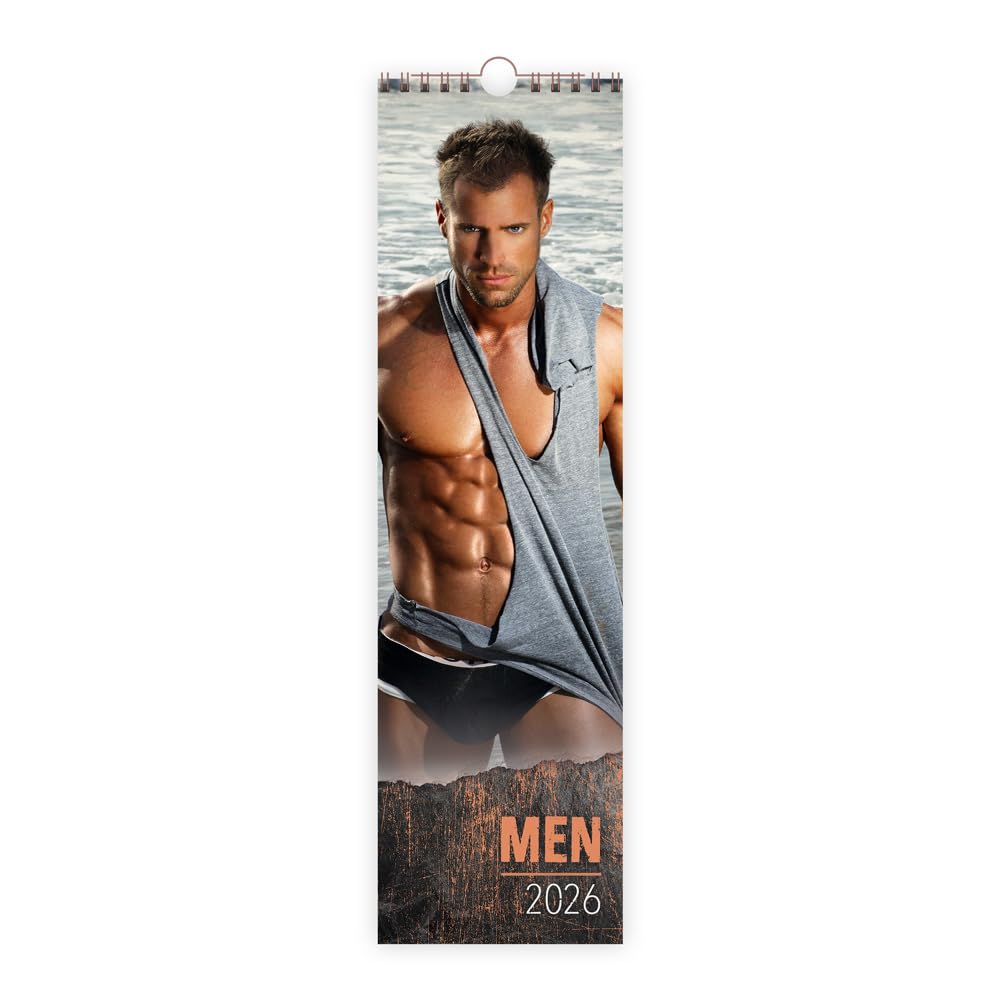 Trötsch Erotikkalender XL-Streifenkalender Men 2026: Wandkalender Calendars