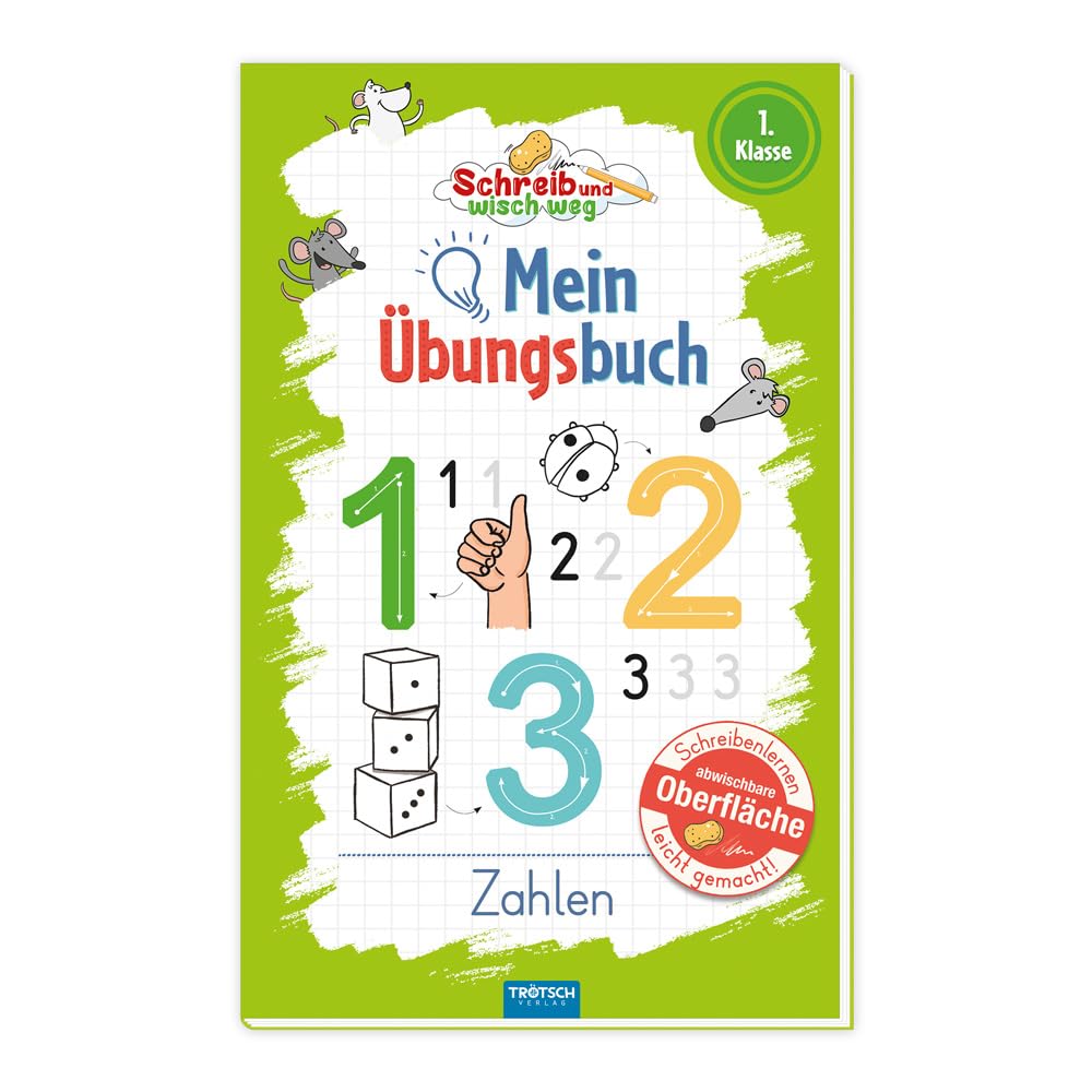 Trötsch Mein Übungsbuch Schreib und wisch weg Zahlen General education