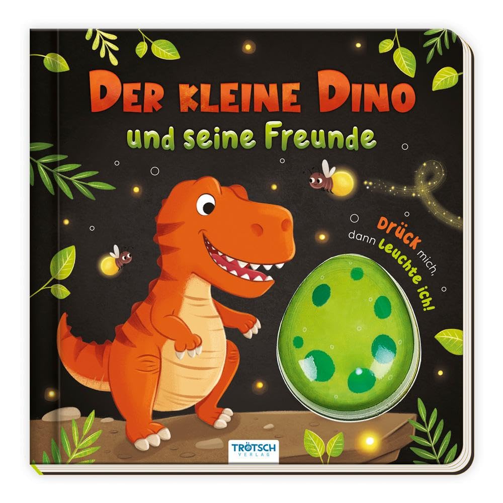 TRÖTSCH - Pappenbuch Leuchtbuch Der kleine Dino und seine Freunde| Ab 2 Jahren Books