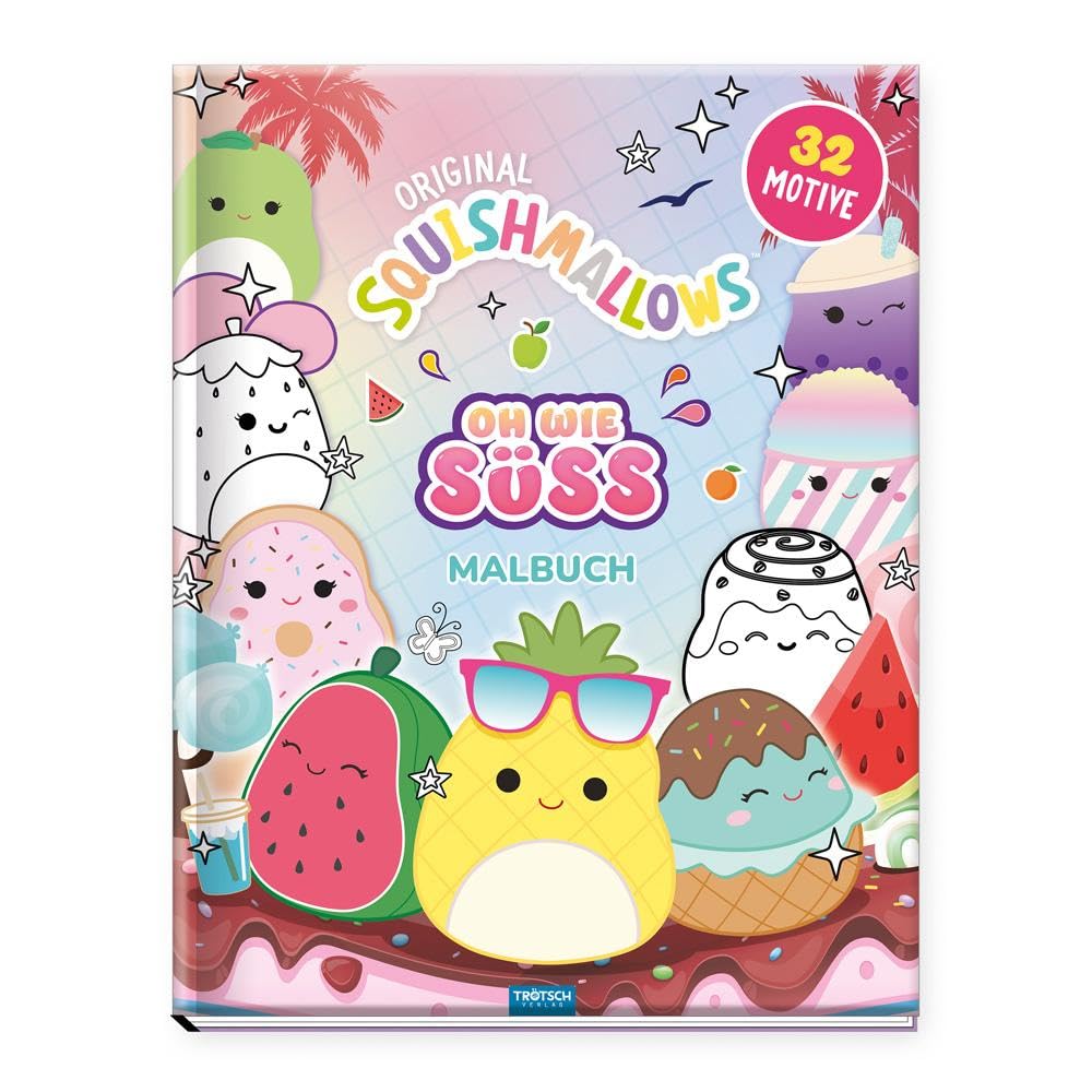 TRÖTSCH - Malbuch Original Squishmallows Oh wie süss Malbuch| Ab 3 Jahren Books
