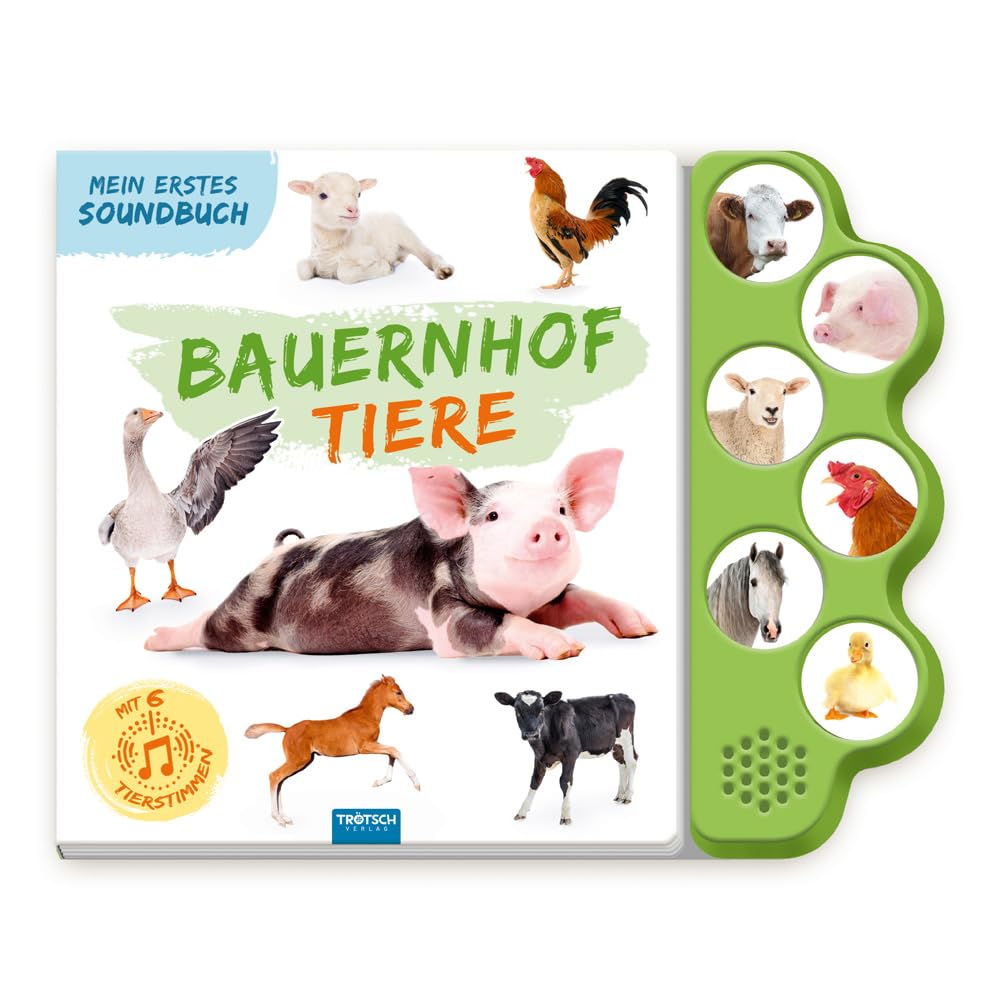 TRÖTSCH - Soundbuch Mein erstes Soundbuch Bauernhoftiere| Ab 1,5 Jahren Books