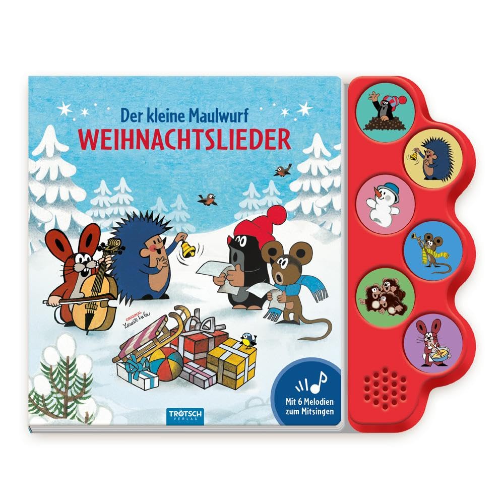 TRÖTSCH - Der kleine Maulwurf Soundbuch Weihnachtslieder | Ab 18 Monaten Children's books