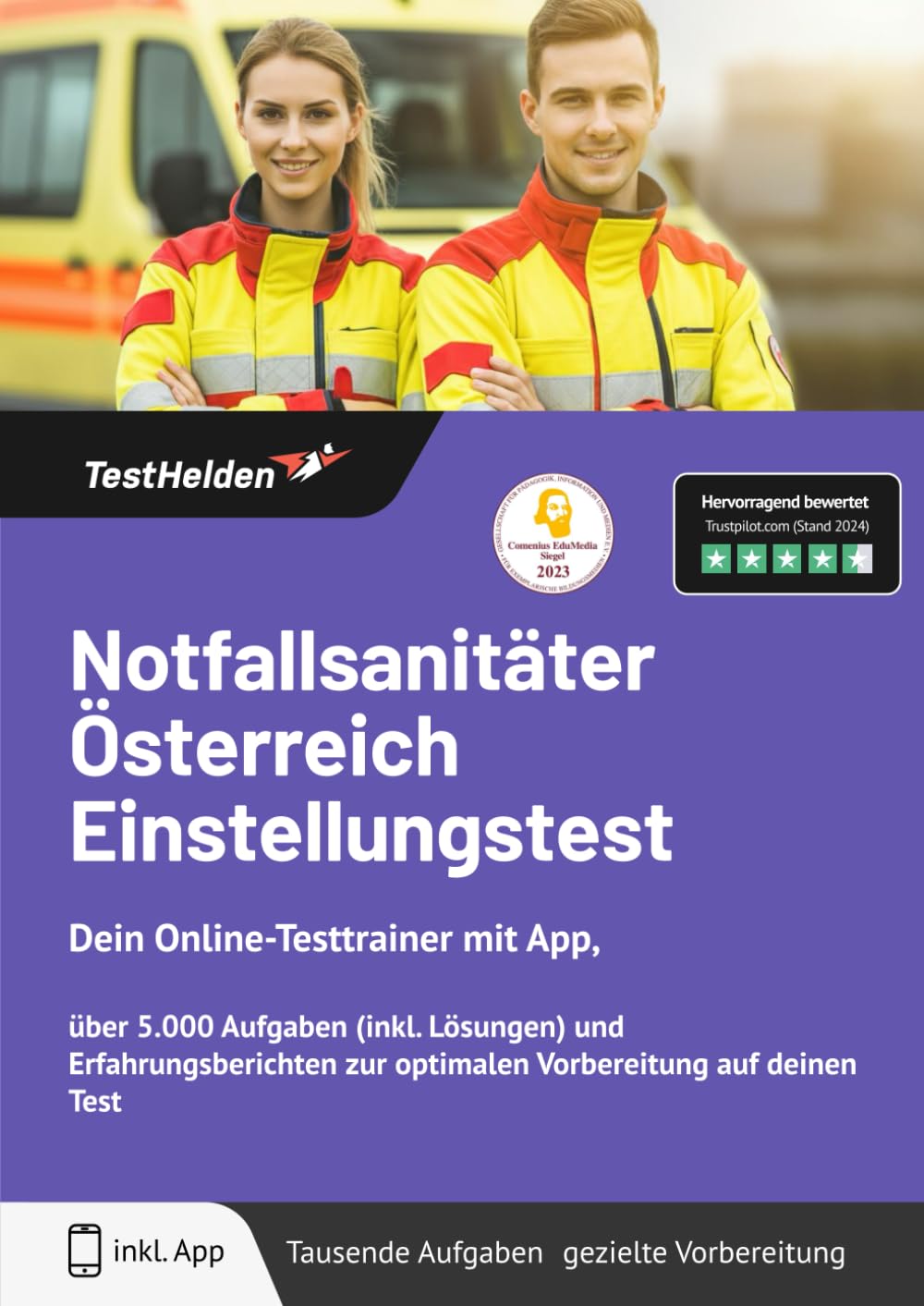 Notfallsanitäter Österreich Einstellungstest: Online-Testtrainer inkl. App I + 5.000 Aufgaben mit Lösungen, Erfahrungsberichte, Austausch in Community uvm! Learning & Reference