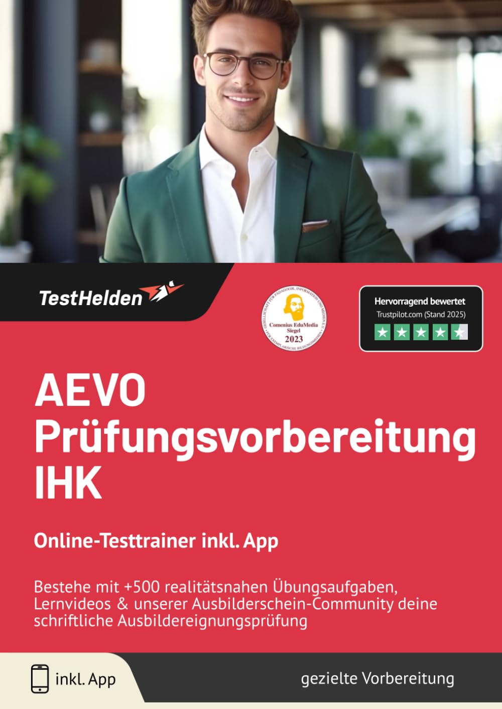 AEVO Prüfungsvorbereitung IHK Online-Testtrainer inkl. App I Bestehe mit +500 realitätsnahen Übungsaufgaben, Lernvideos & unserer Ausbilderschein-Community deine schriftliche Ausbildereignungsprüfung Business, Finance & Career