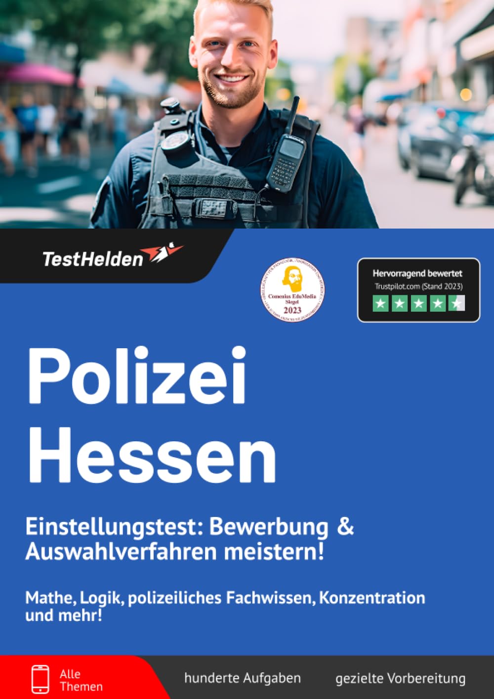 Polizei Hessen Einstellungstest: Bewerbung & Auswahlverfahren meistern! Mathe, Logik, polizeiliches Fachwissen, Konzentration und mehr! Business, Finance & Career