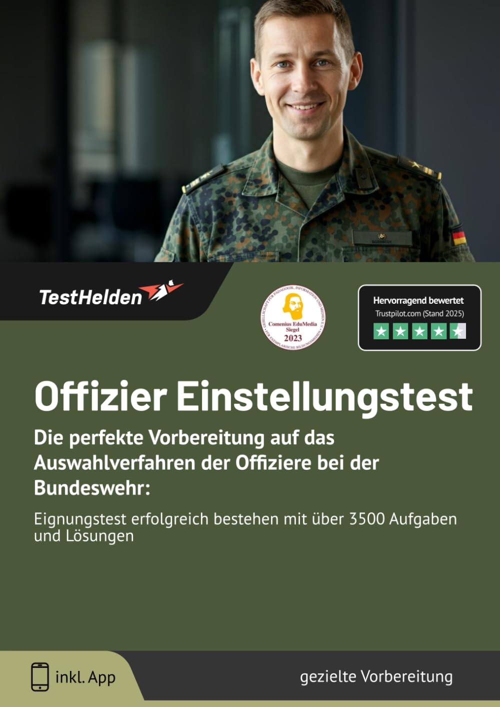 Offizier Einstellungstest : Die perfekte Vorbereitung auf das Auswahlverfahren der Offiziere bei der Bundeswehr: Eignungstest erfolgreich bestehen mit über 3500 Aufgaben und Lösungen Business, Finance & Career