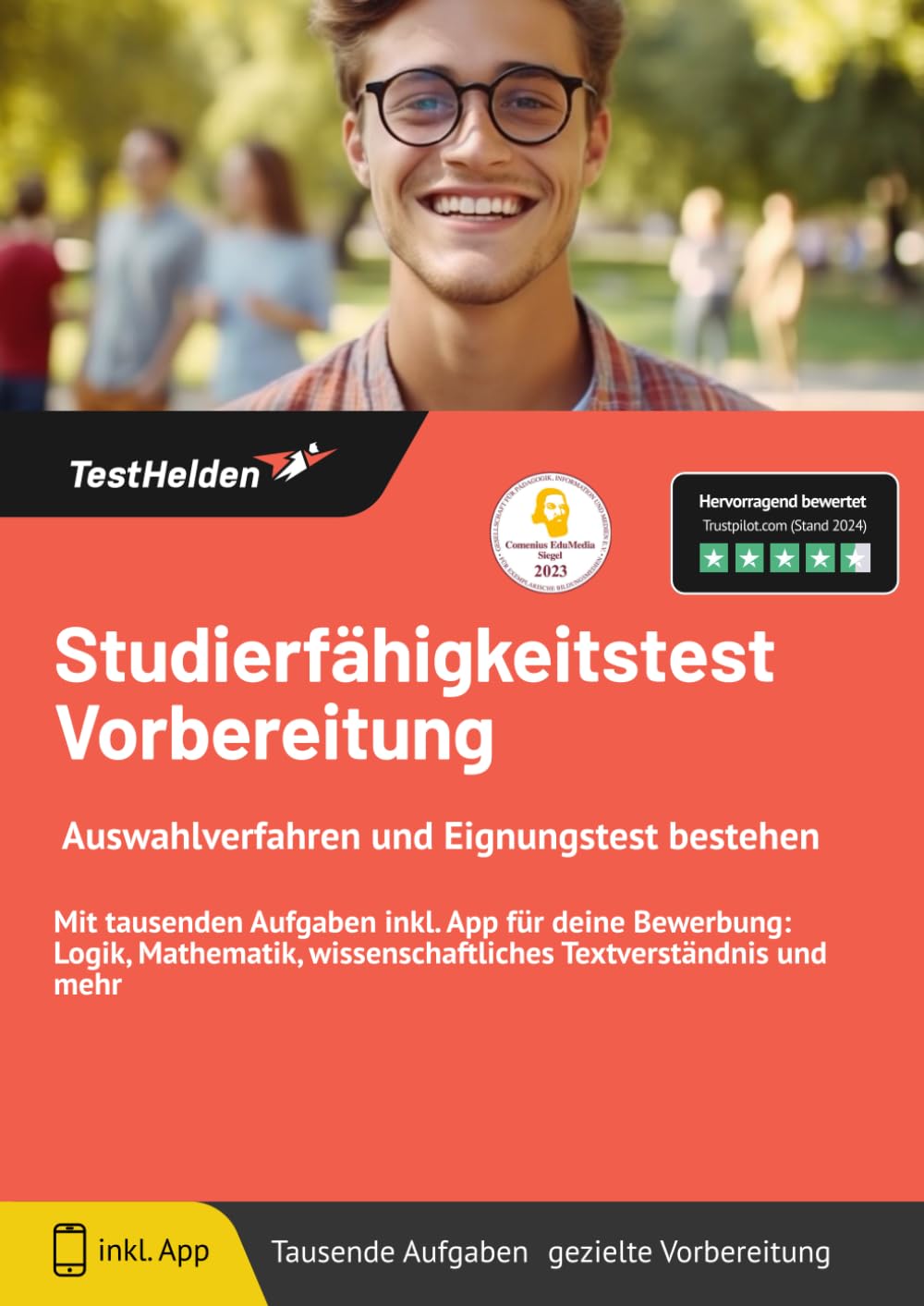 Studierfähigkeitstest Vorbereitung: Auswahlverfahren und Eignungstest bestehen: Mit tausenden Aufgaben inkl. App für deine Bewerbung: Logik, Mathematik, wissenschaftliches Textverständnis und mehr Business, Finance & Career
