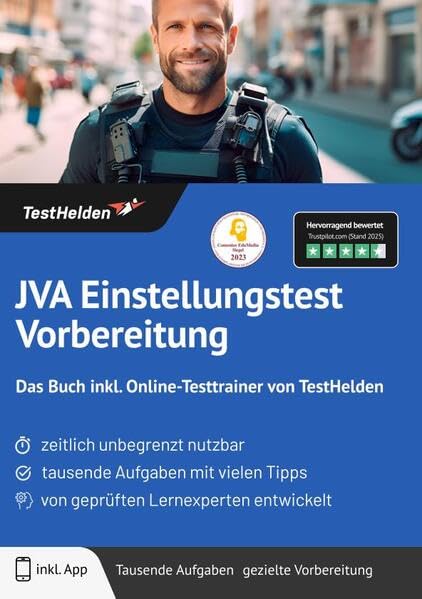 JVA Einstellungstest Vorbereitung: Das Buch inkl. Online-Testtrainer von TestHelden book