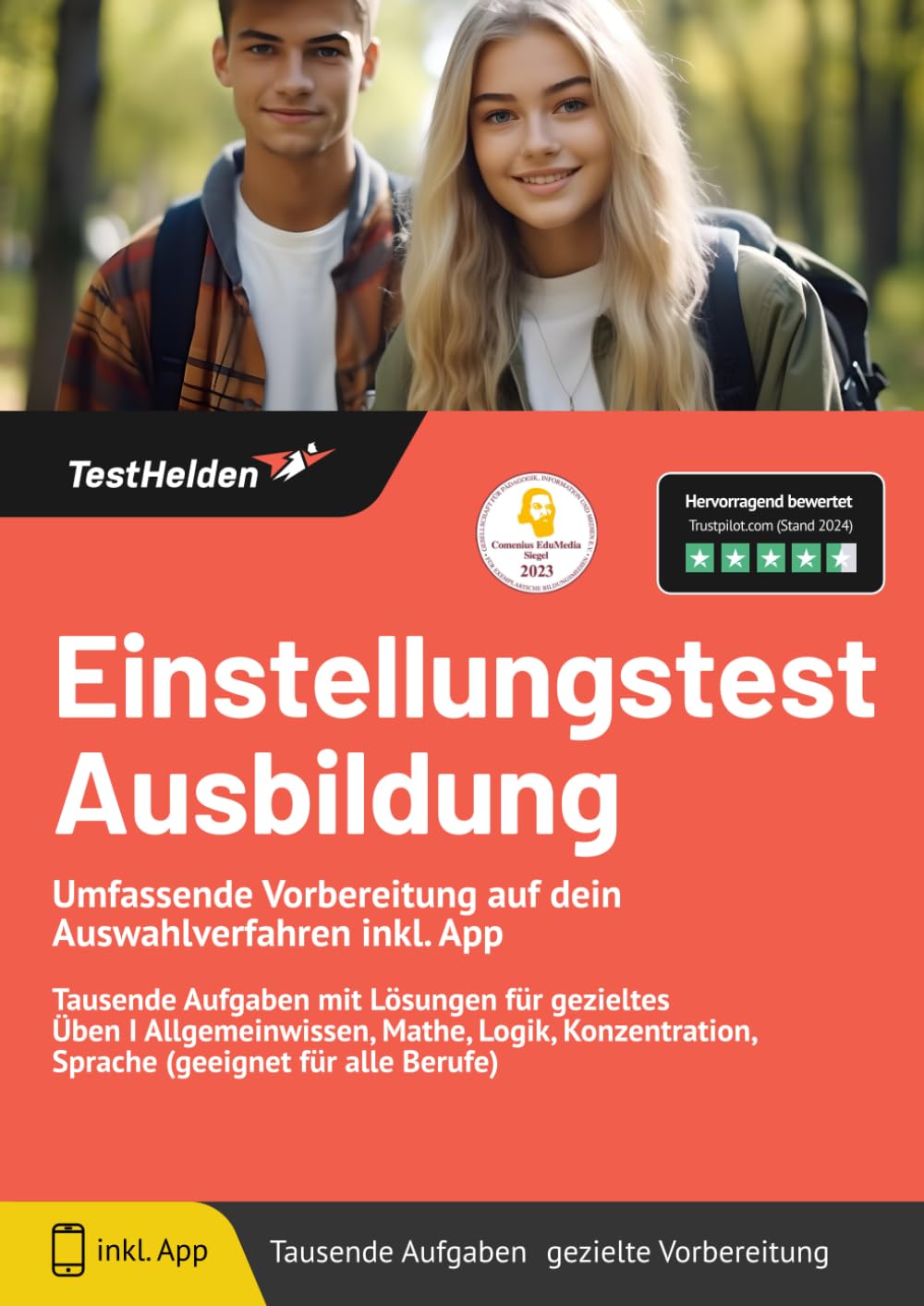 Einstellungstest Ausbildung - Umfassende Vorbereitung auf dein Auswahlverfahren inkl. App - Tausende Aufgaben mit Lösungen für gezieltes Üben I ... Sprache (geeignet für alle Berufe) Business, Finance & Career