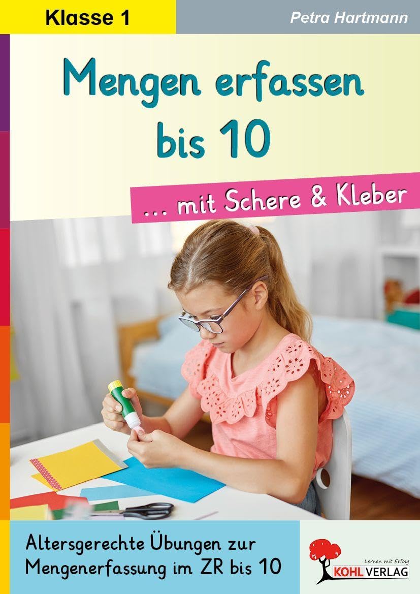 Mengen erfassen bis 10 ... mit Schere und Kleber Books