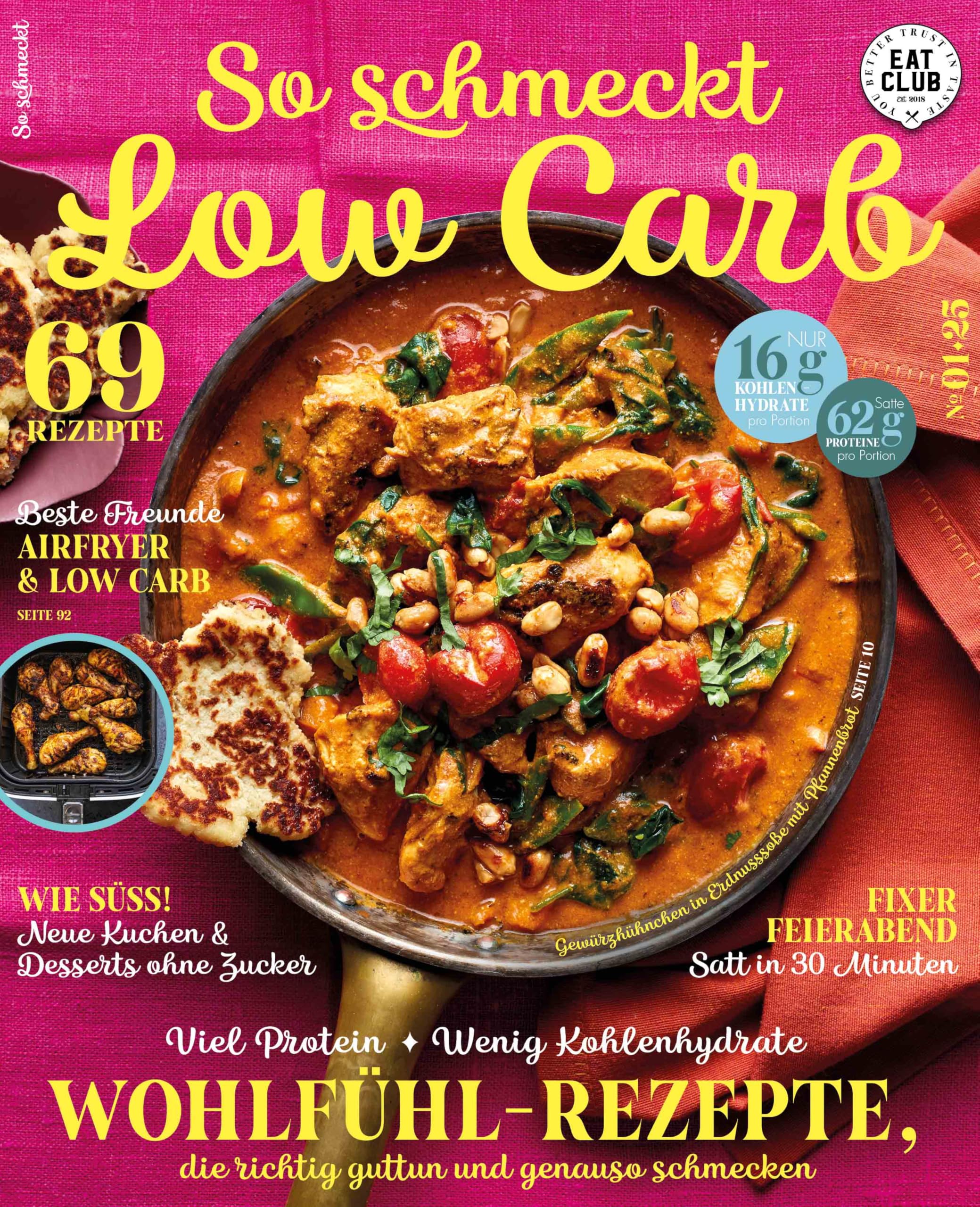 EAT CLUB - So schmeckt Low Carb (Ausgabe 01/2025) | Erscheinungstermin: 03. Januar 2025 Books
