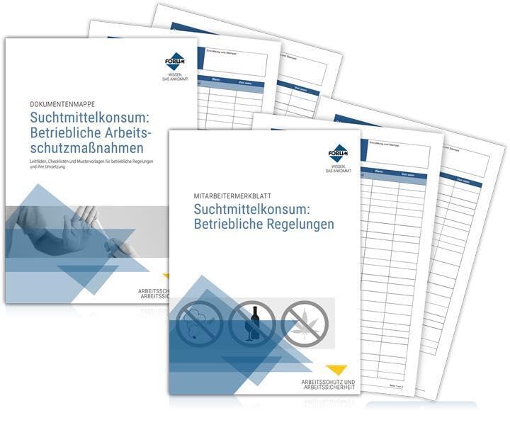 Paket Umgang mit Suchtmittelkonsum: Betriebliche Arbeitsschutzmaßnahmen und Regelungen Law
