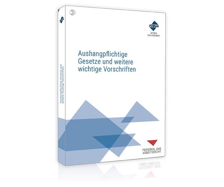 Aushangpflichtige Gesetze und weitere wichtige Vorschriften book