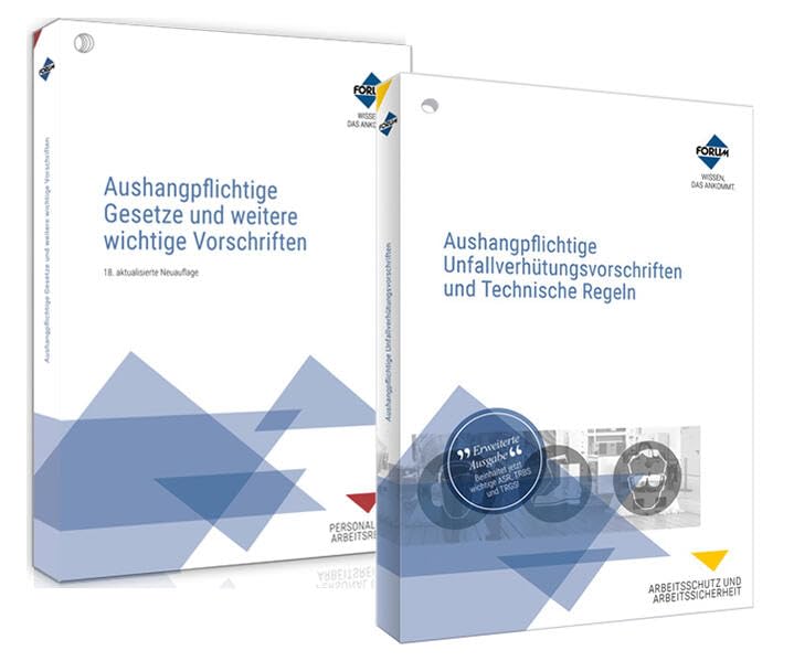 Das Aushangpflichten-Paket für das Gesundheitswesen - Aushangpflichtige Gesetze + Unfallverhütungsvorschriften Law