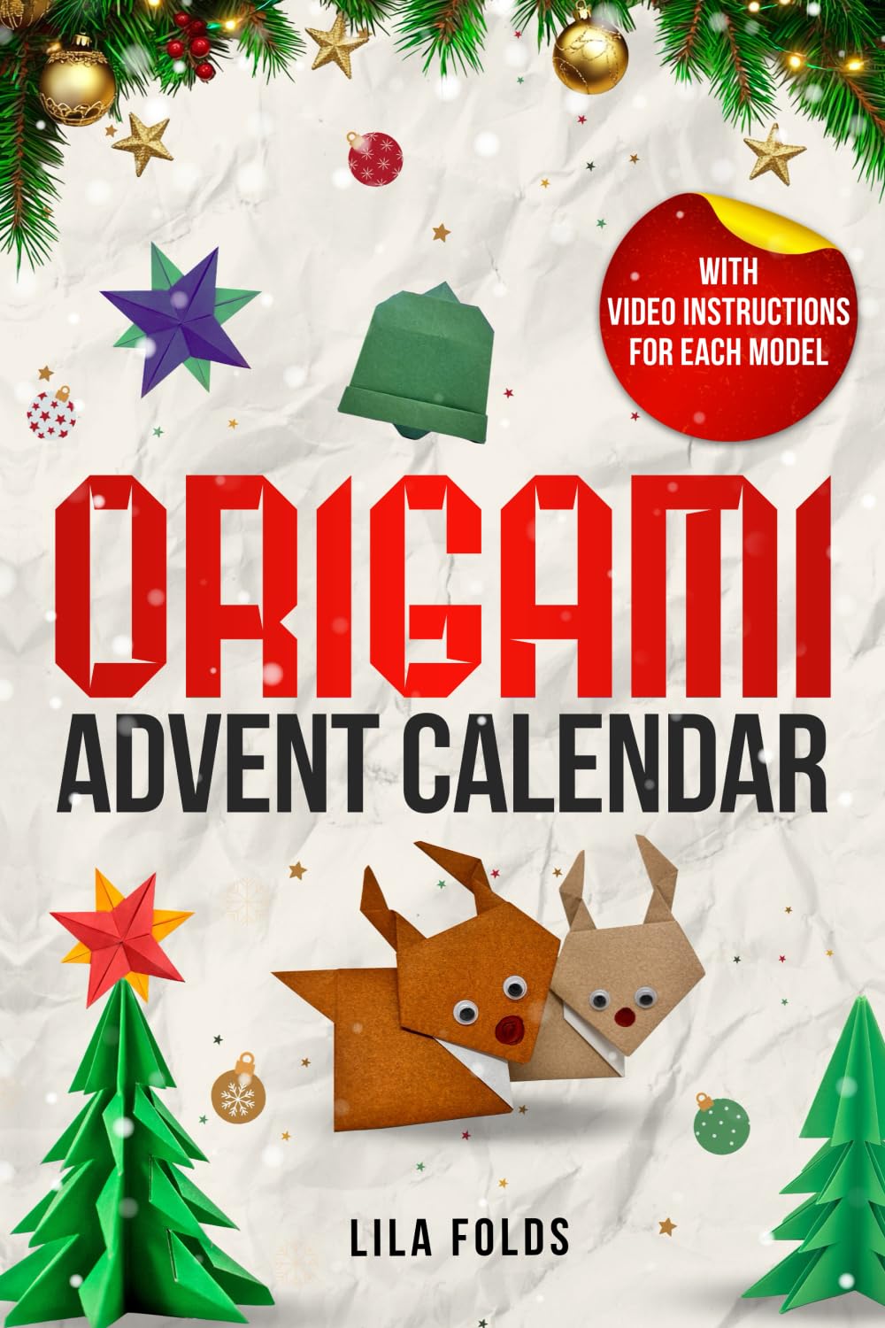 Origami Advent Calendar book for Kids and Adults Hobbies & Crafts