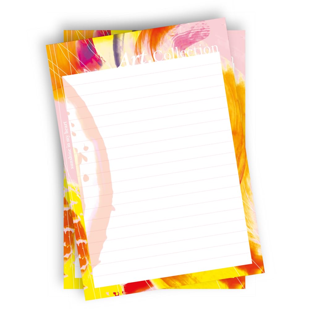 Notizblock-Set DIN A5. 2 Notizblöcke 50 Seiten pro Block im A5-Format mit farbenfrohen Design aus der Art.Collection von Stay Inspired Business, Finance & Career
