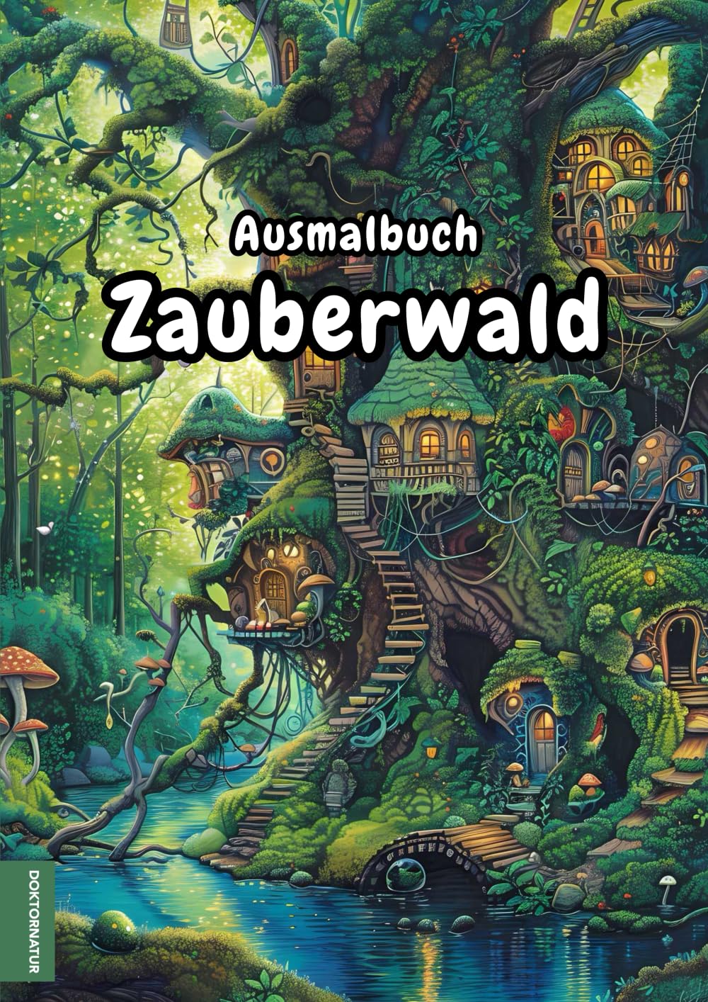 Ausmalbuch: Magische Zauberwälder - Malbuch mit 50 zauberhaften Wäldern zum Ausmalen und Entspannen, Schnittlinien zum Ausschneiden, PDF zum Selbstausdrucken, A4, einseitig bedruckt Arts & Music